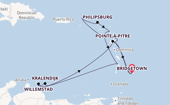 15 day voyage from Bridgetown