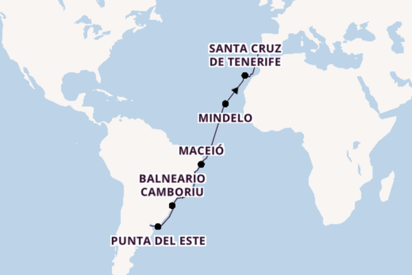 Transatlantic & Repositioning from Buenos Aires, Argentina with the Seven Seas Splendor