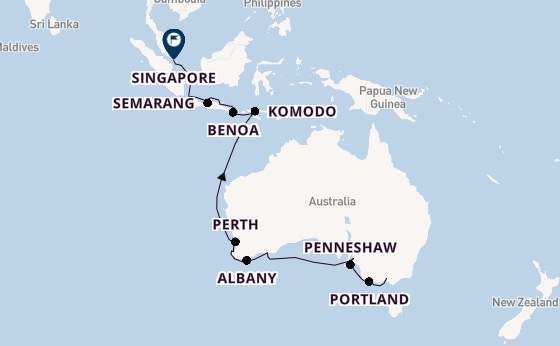 Australië vanaf Melbourne, Australië met de Seven Seas Splendor