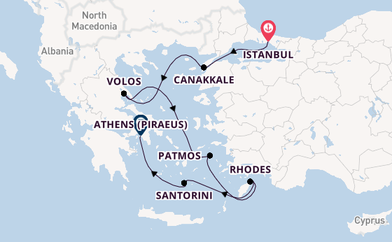 Eastern Mediterranean from Istanbul, Turkey with the Seabourn Ovation 