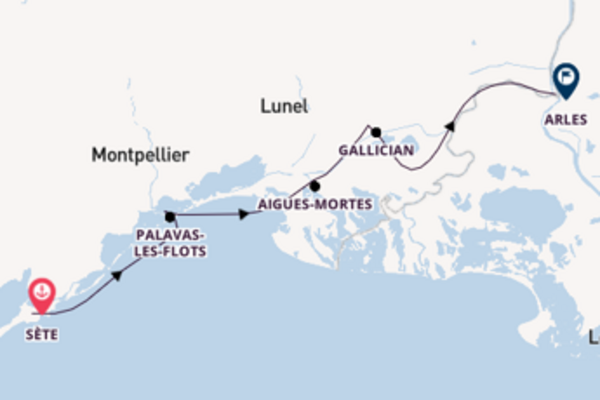 Journey with CroisiEurope from Sète
