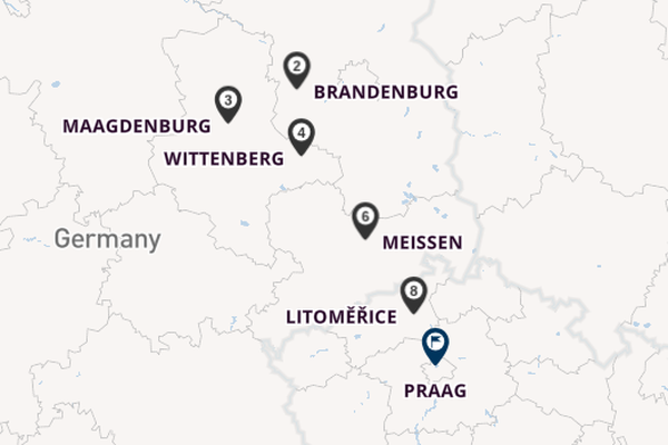 Elbe vanaf Berlijn, Duitsland met de VIVA RUBY