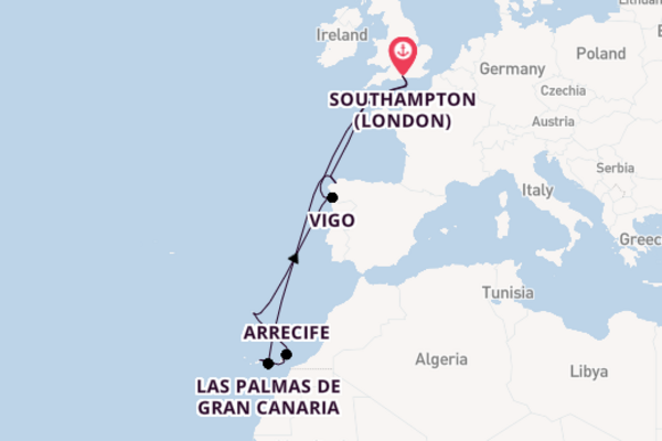 Canary Islands From Southampton with the Iona