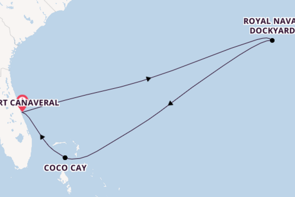 9 day journey from Port Canaveral