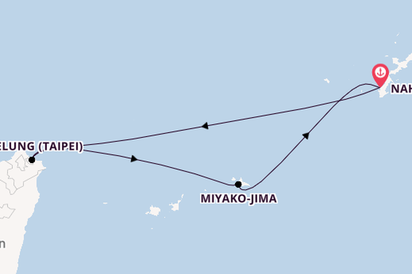 Japan from Naha (Okinawa), Japan with the MSC Bellissima