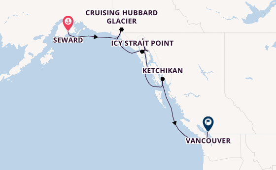 Alaska & West Canada from Seward, Alaska, USA with the Celebrity Solstice