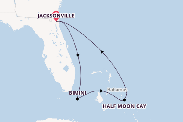 6daagse cruise vanaf Jacksonville