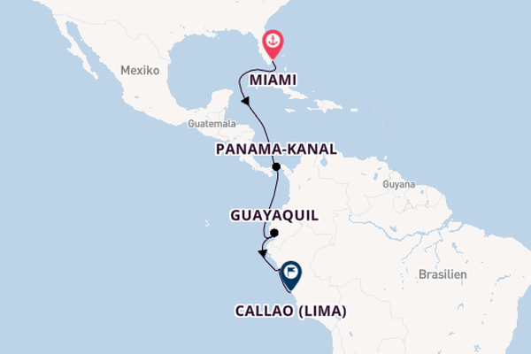 Südamerika ab Miami auf der Seabourn Quest