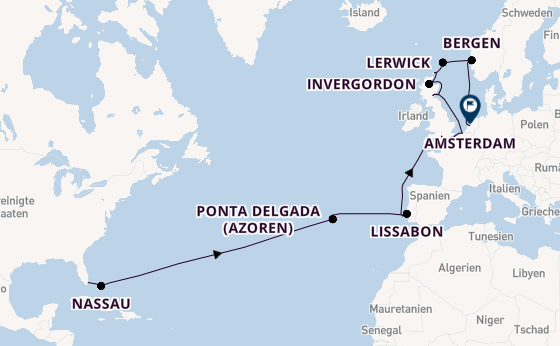 Transatlantik ab Miami auf der Vista