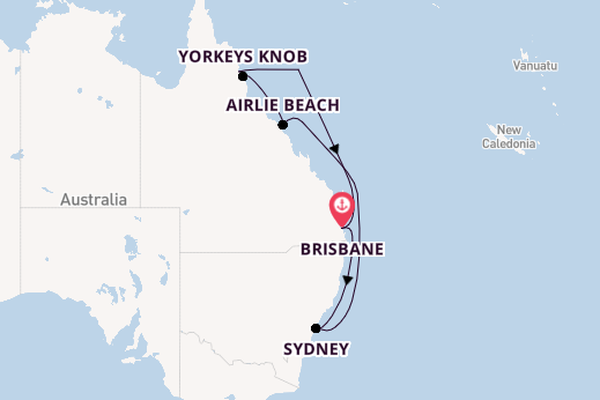 Australia from Brisbane, Australia with the Royal Princess