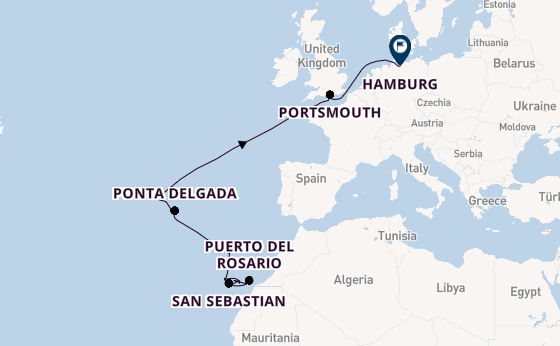 Canarische Eilanden vanaf Las Palmas, Gran Canaria, Spanje met AIDAsol