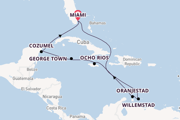 Caribbean vanaf Miami, Verenigde Staten met de MSC Poesia
