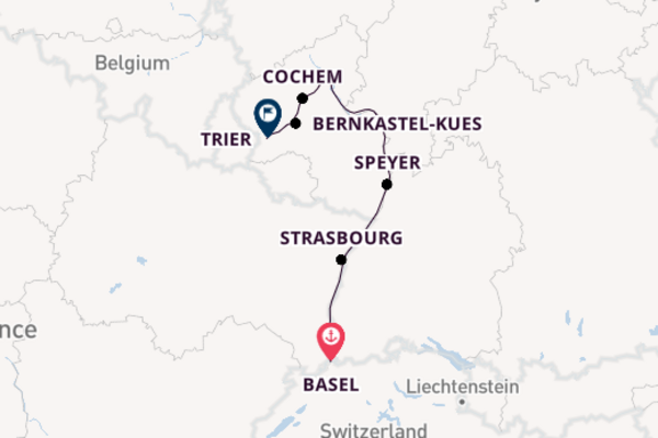 8 day cruise to Trier from Basel