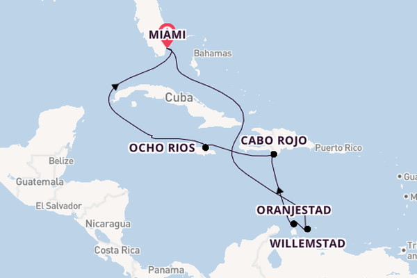 Caribbean vanaf Miami, Verenigde Staten met de MSC Poesia