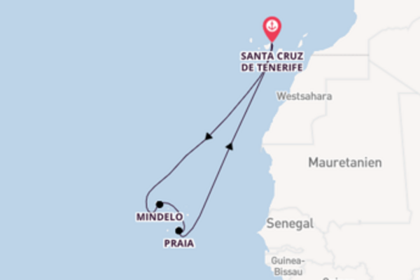 In 8 Tagen nach Santa Cruz de Tenerife über Mindelo