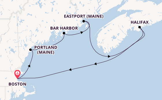 Neuengland ab Boston, USA auf der Norwegian Breakaway