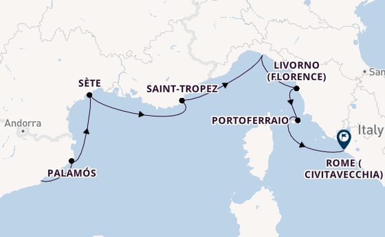 Western Mediterranean from Barcelona, Spain with the Allura