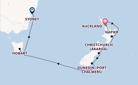 New Zealand from Auckland, New Zealand with the Seven Seas Explorer