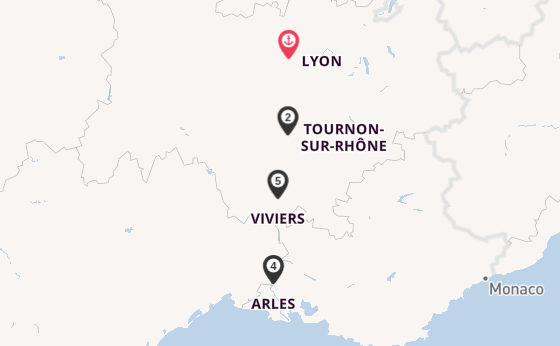 Rhône ab Lyon, Frankreich auf der VIVA VOYAGE