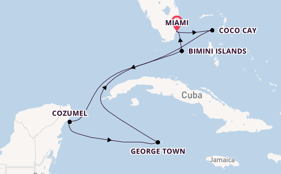 Caribbean from Miami, Florida, USA with the Celebrity Beyond