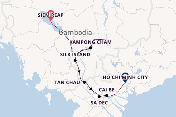 Southeast Asia from Siem Reap, Cambodia with the Scenic Spirit