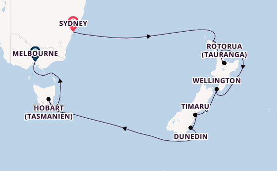 Australien und Neuseeland ab Sydney auf der Seven Seas Splendor
