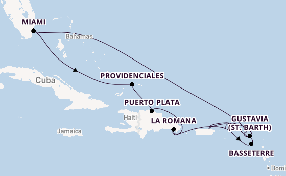 Caribbean from San Juan, Puerto Rico with the EXPLORA III
