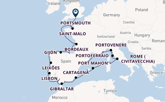 Western Mediterranean from Barcelona, Spain with the Azamara Quest