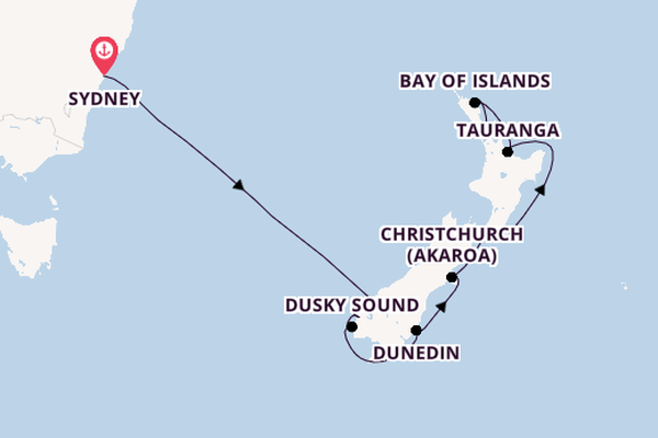 Discover Two Iconic Cities: Sydney & Auckland Cruise & Stay