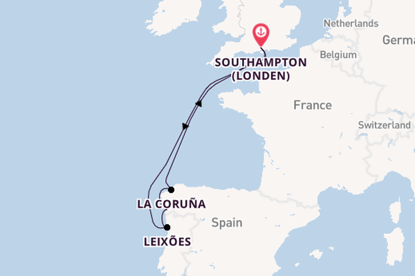 Engeland vanaf Southampton (Londen), Engeland met de Queen Victoria