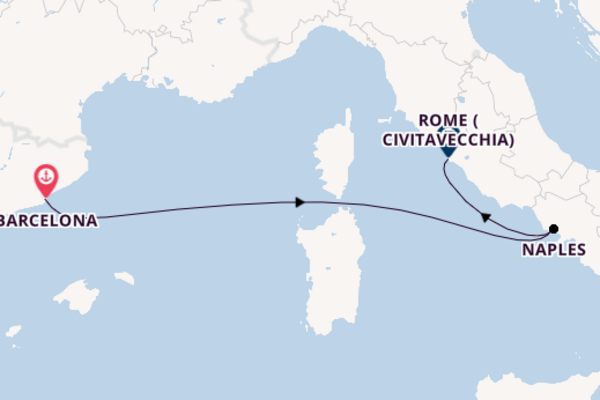 Western Mediterranean from Barcelona, Spain with the MSC Orchestra 