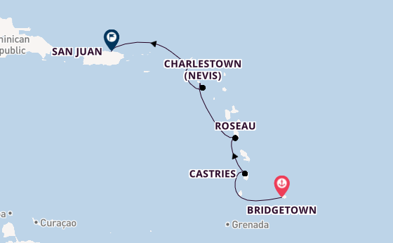 Luxury More Inclusive Eastern Caribbean with Barbados & San Juan Stays