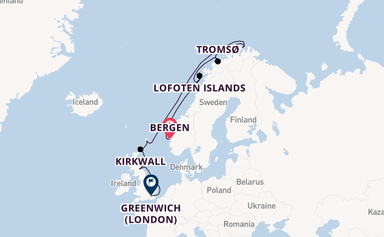Norway from Bergen, Norway with the Viking Mars