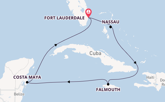 Caribbean vanaf Fort Lauderdale, Verenigde Staten met de Explorer of the Seas