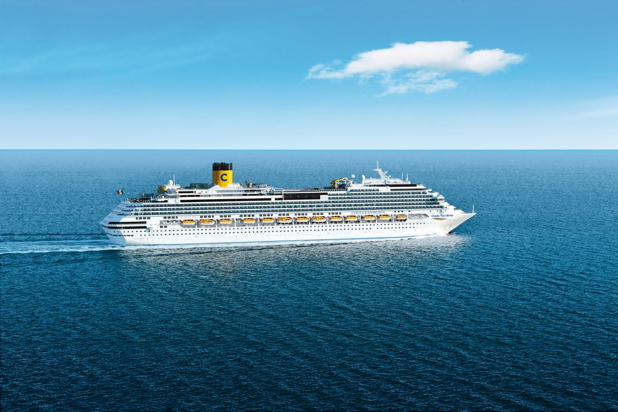 at sea