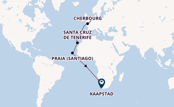 Canarische Eilanden vanaf Hamburg, Duitsland met AIDAperla