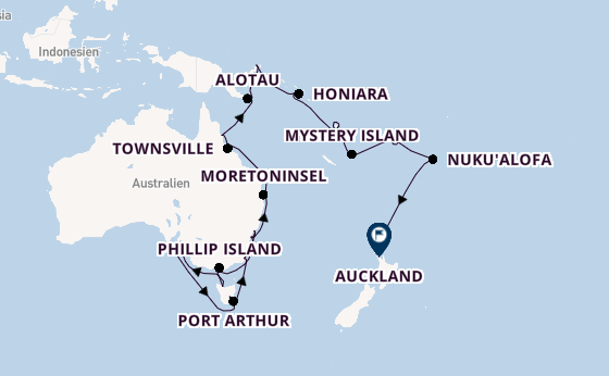 Australien und Neuseeland ab Sydney auf der Westerdam