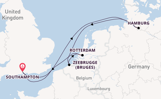 British Isles from Southampton, England with the MSC Preziosa