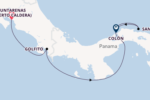 Mittelamerika ab Puntarenas (Puerto Caldera), Costa Rica auf der Le Bellot