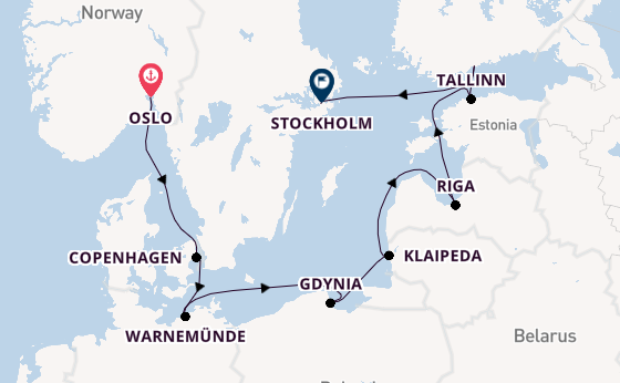 Norway from Oslo, Norway with the MSC Magnifica