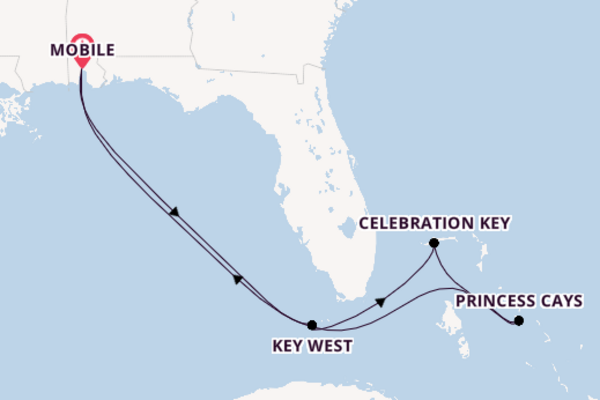 Cruising from Mobile with the Carnival Spirit