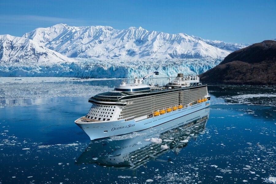 at sea