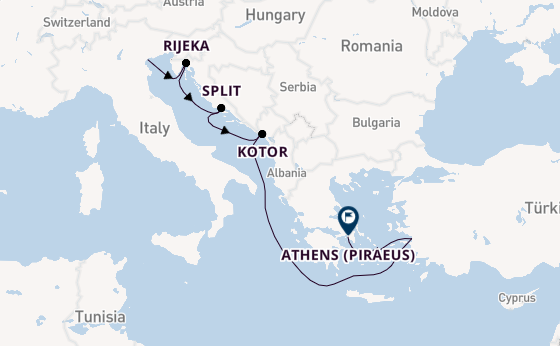 Eastern Mediterranean from Venice, Italy with the Seven Seas Grandeur
