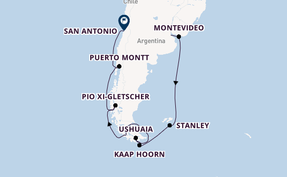 Zuid-Amerika vanaf Buenos Aires, Argentinië met de Nieuw Amsterdam