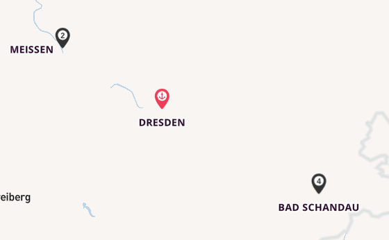 Elbe ab Dresden, Deutschland auf der MS Sans Souci