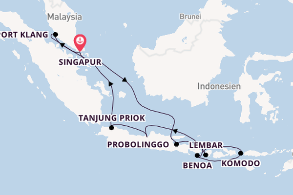 Westerdam – Indonesien über die Feiertage