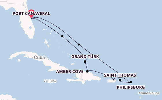 Caribbean from Port Canaveral, Florida with the Star Princess
