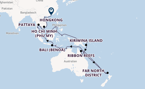 Südostasien ab Singapur, Singapur auf der Westerdam