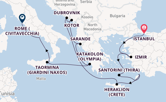 Mediterannean Mosaic: Istanbul to Rome