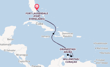 Southern Caribbean from Fort Lauderdale (Port Everglades), Florida, USA with the Celebrity Beyond